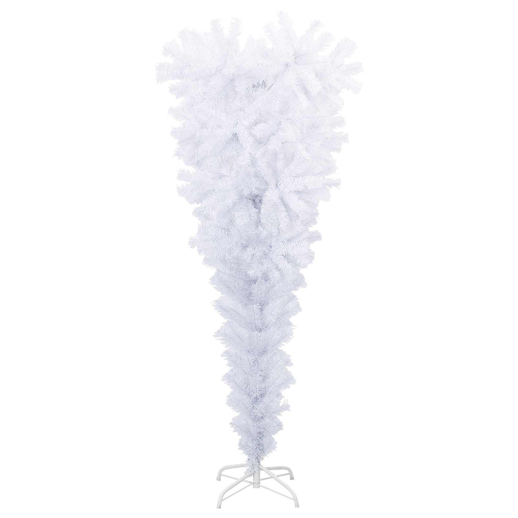 Künstlicher Weihnachtsbaum Weiß 120 cm PVC und Stahl