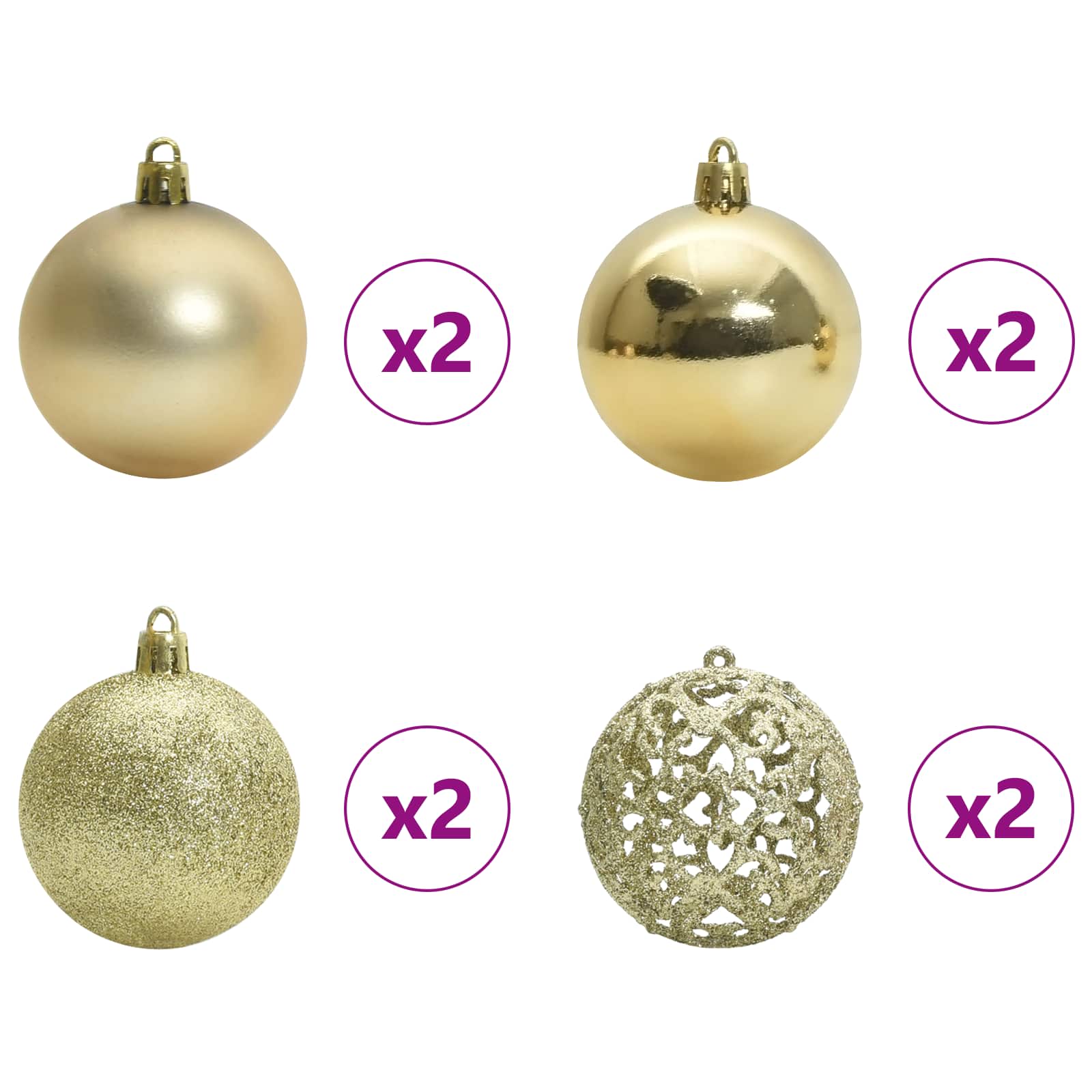Künstlicher Weihnachtsbaum Weiß 120 cm PVC und Stahl