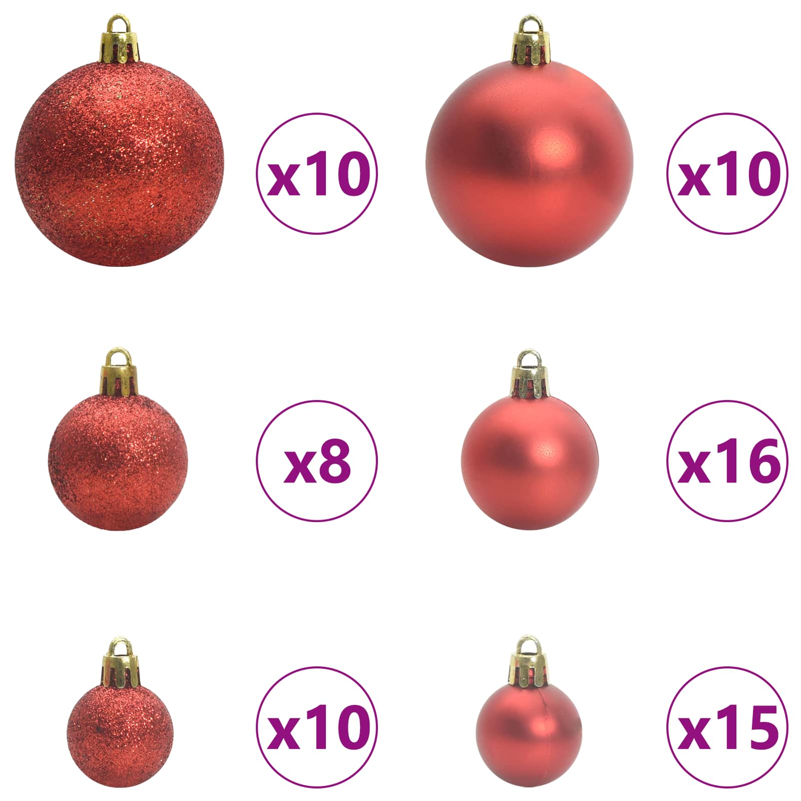 Künstlicher Weihnachtsbaum Weiß 180 cm PVC und Stahl