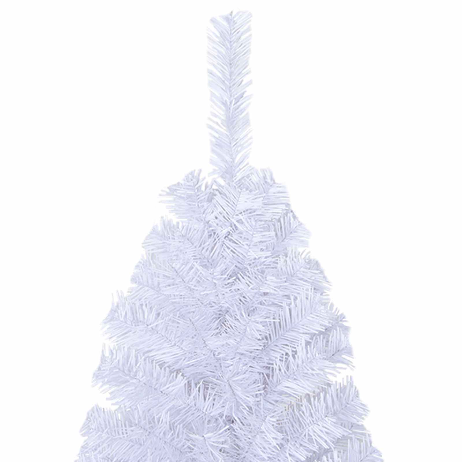 Künstlicher Weihnachtsbaum Weiß 210 cm PVC und Stahl