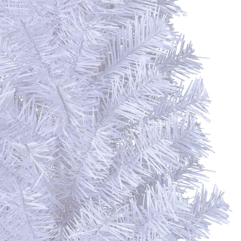 Künstlicher Weihnachtsbaum Weiß 240 cm PVC und Stahl