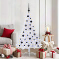 Künstlicher Weihnachtsbaum Weiß 150 cm PVC und Stahl