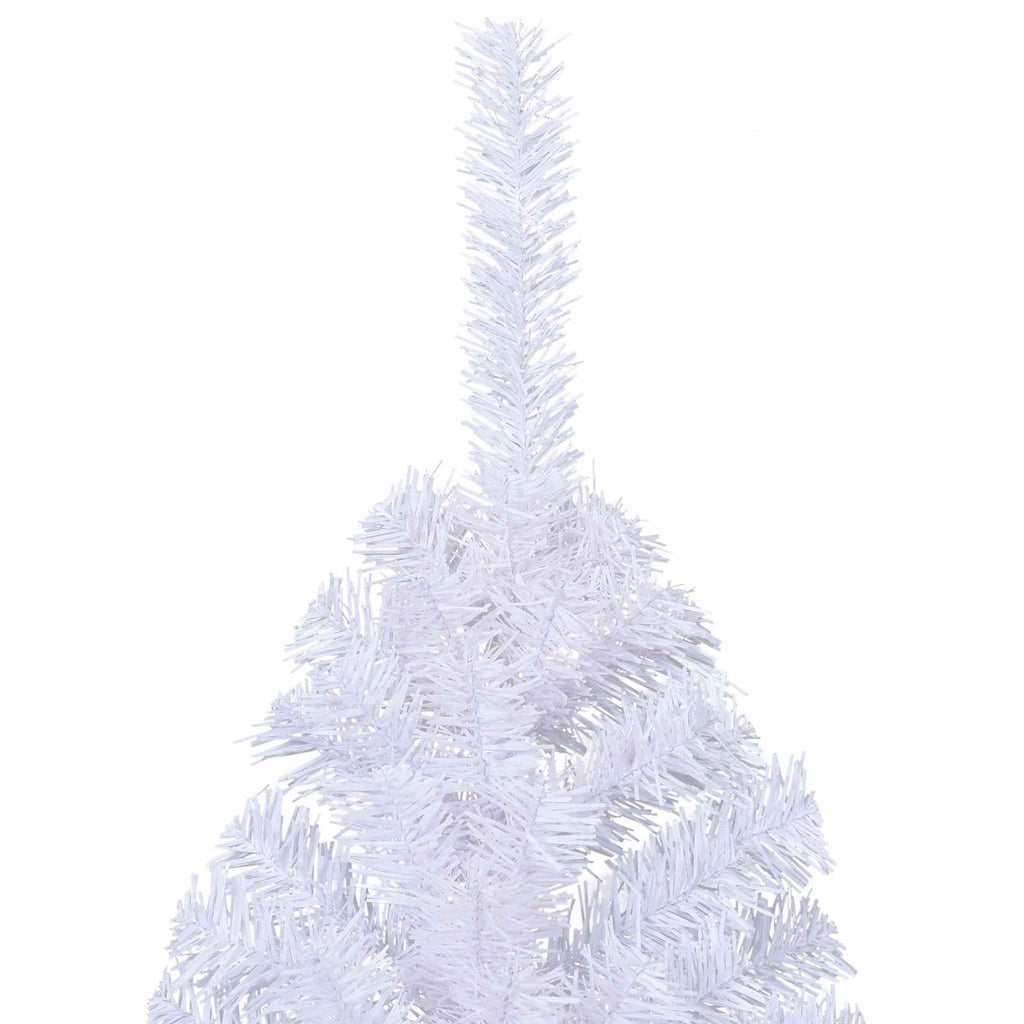Künstlicher Weihnachtsbaum Weiß 210 cm PVC und Stahl