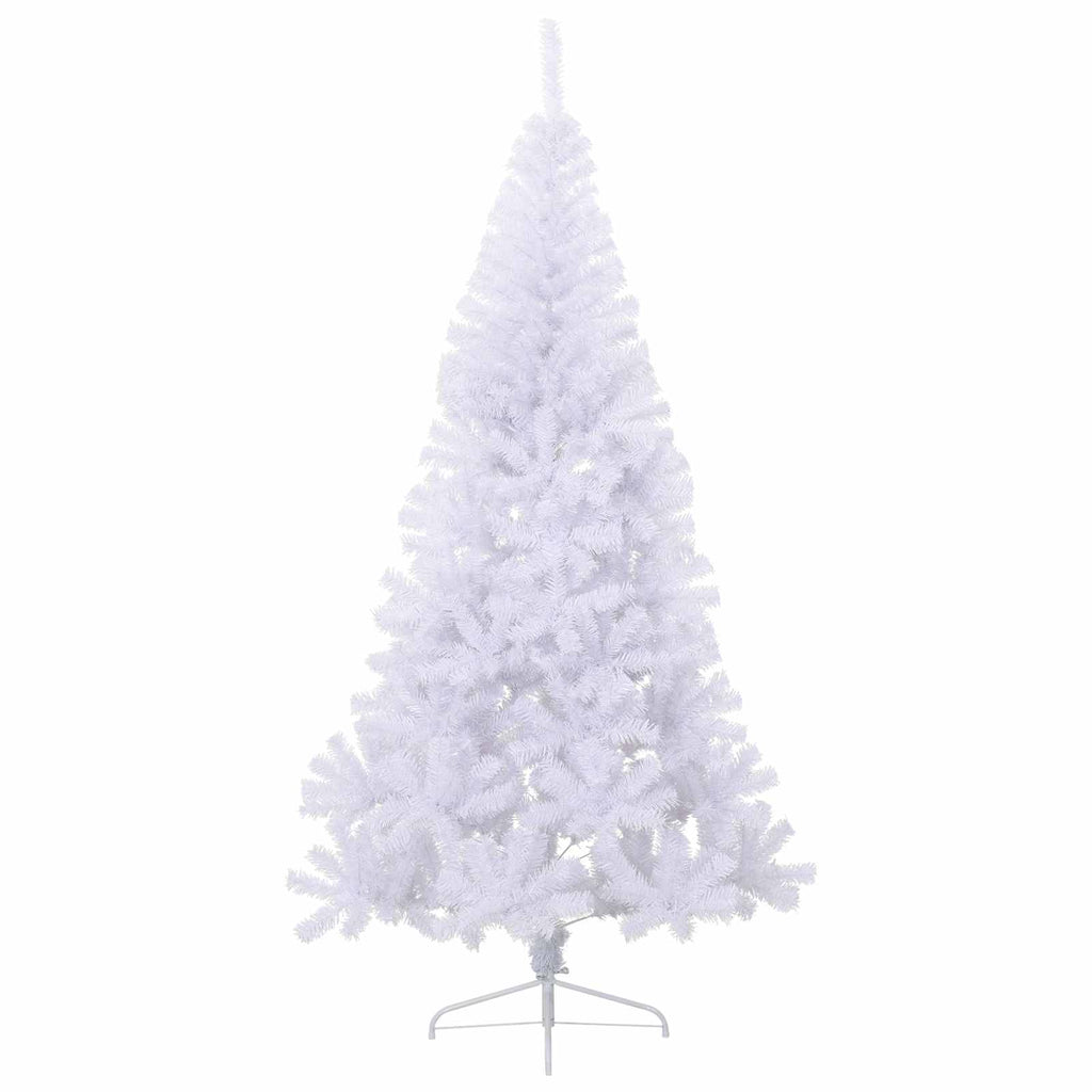 Künstlicher Weihnachtsbaum Weiß 210 cm PVC und Stahl