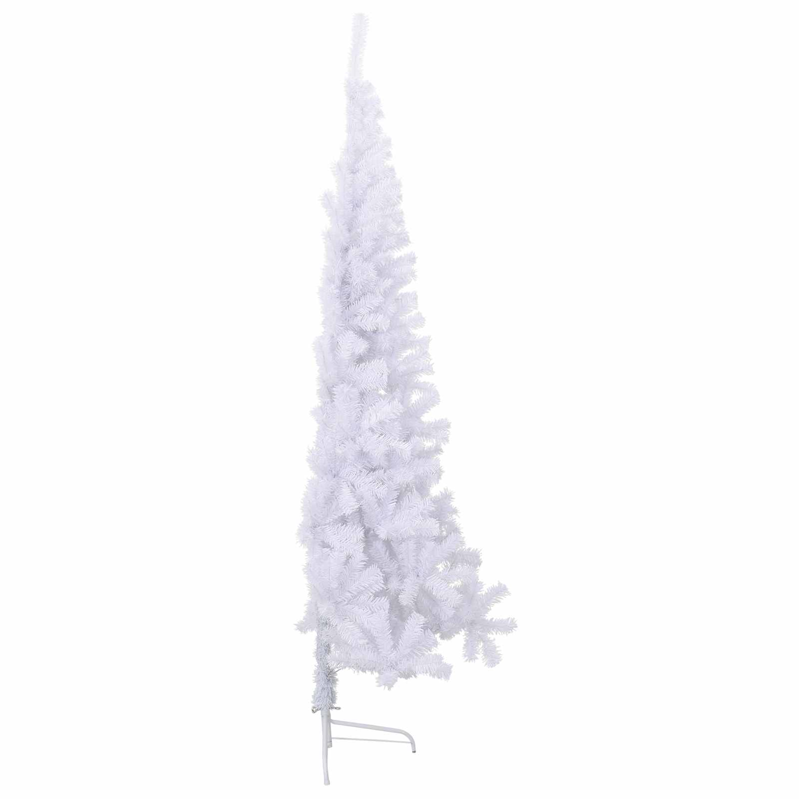 Künstlicher Weihnachtsbaum Weiß 210 cm PVC und Stahl