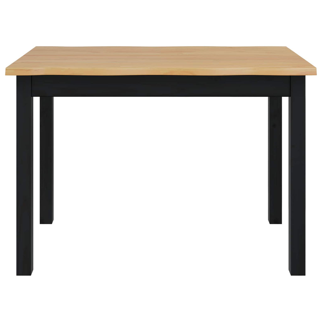 Esstisch EKAI Schwarz 112 x 70 x 76,5 cm Massives Kiefernholz