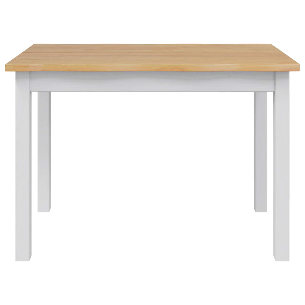 Esstisch EKAI Weiß 112 x 70 x 76,5 cm Massives Kiefernholz