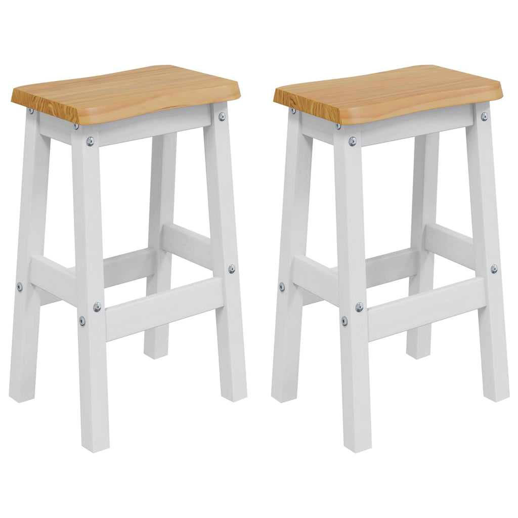 Hoher Barhocker EKAI 2 pcs Weiß 40 x 29 x 63 cm