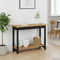 Konsolentisch mit Regal EKAI Schwarz 112 x 35 x 76 cm