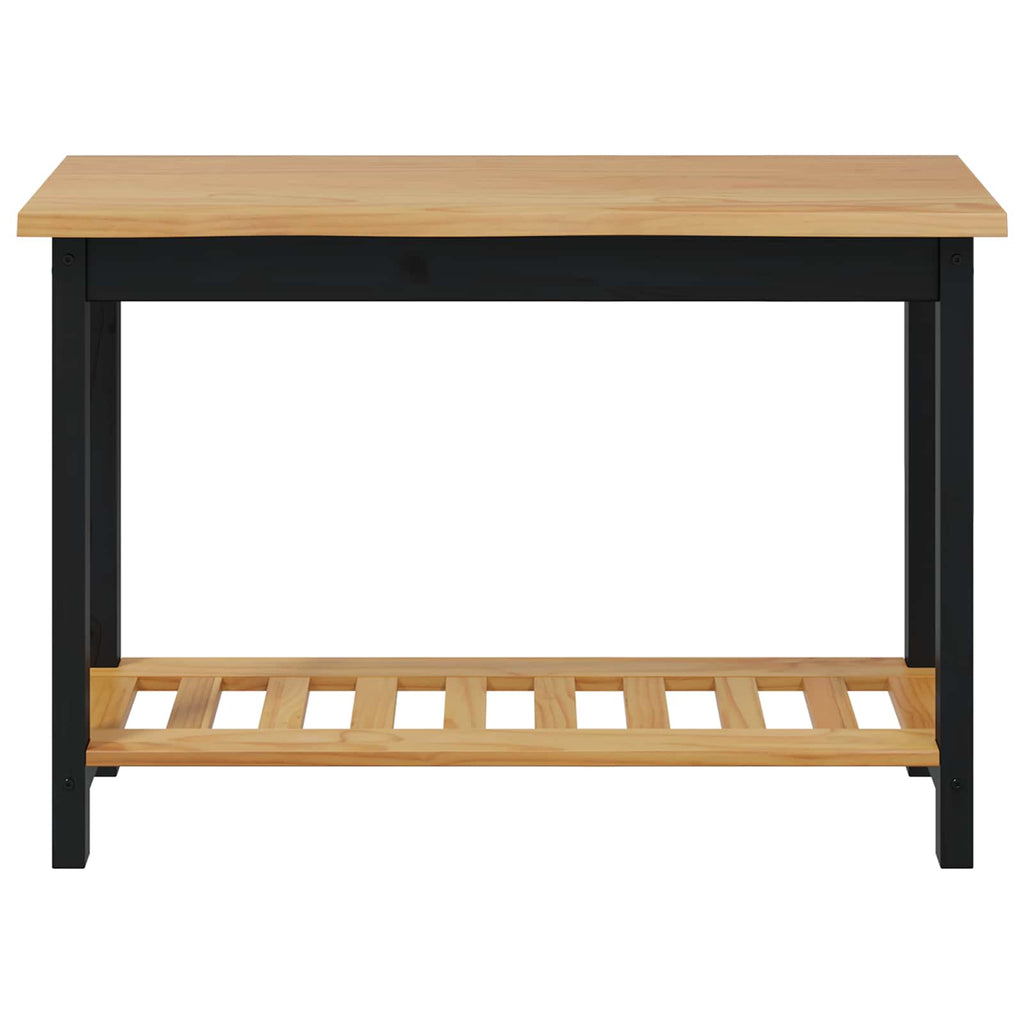 Konsolentisch mit Regal EKAI Schwarz 112 x 35 x 76 cm