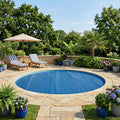 Solar Poolabdeckung Hochwertig Ø 300 cm 200 μm Rund PE Blau
