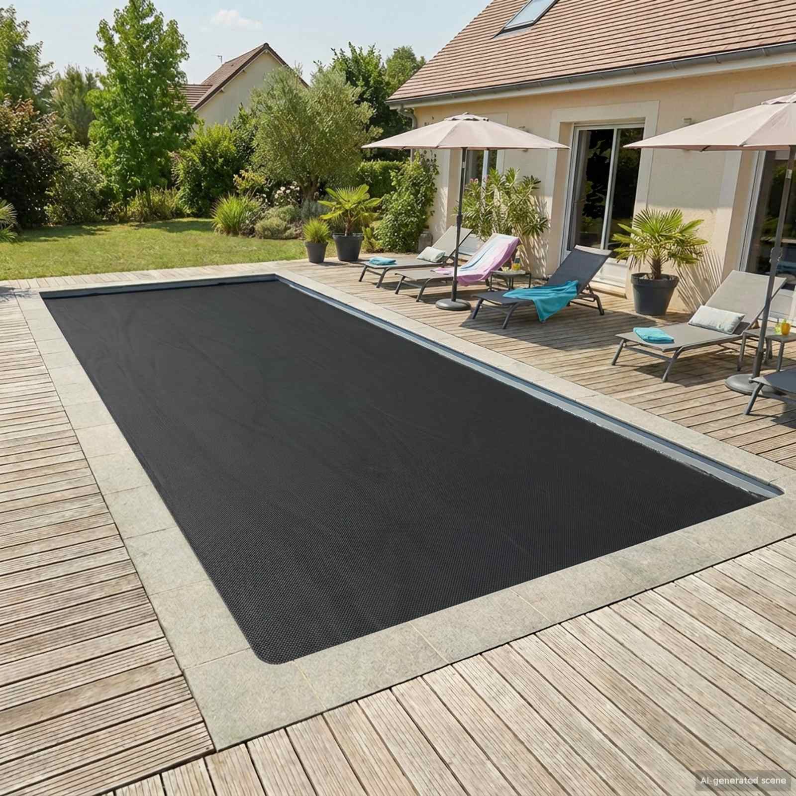 Sonnendeck für Pools Extra Schwer 800 x 500 cm, 400 μm