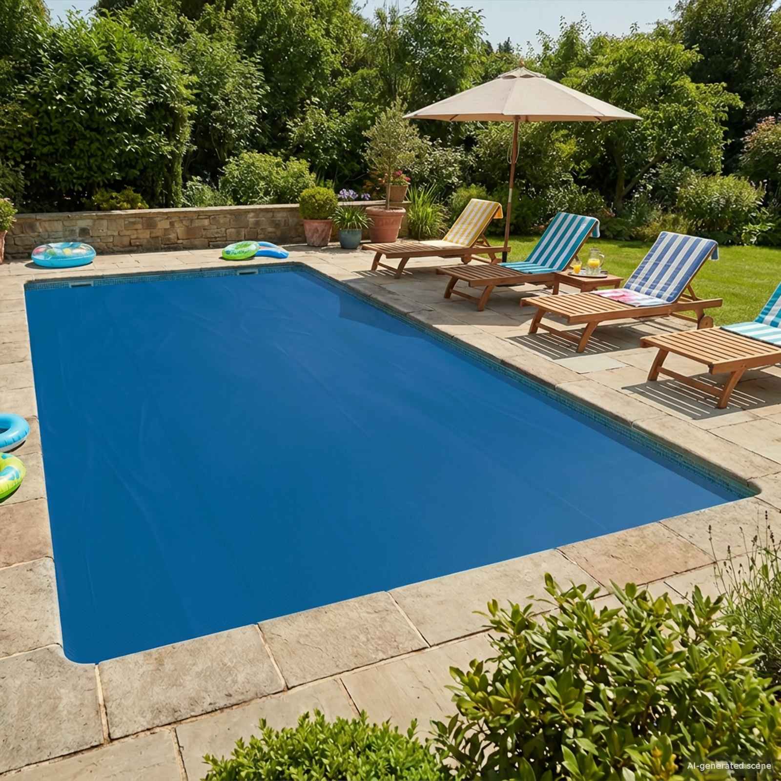 Sonnendeck für Pools Extra Schwer 500 x 300 cm 400 μm