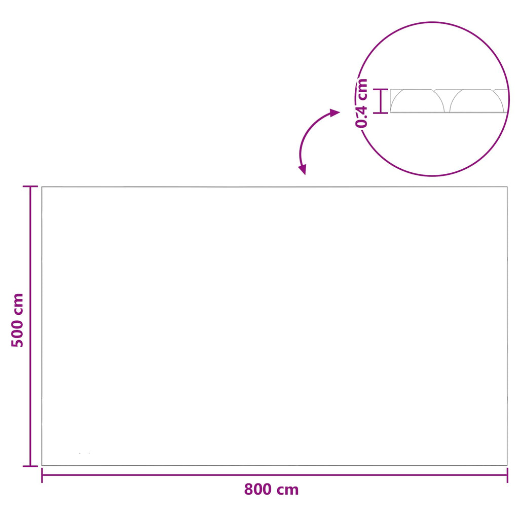 Sonnendeck für Pools Extra Schwer 800 x 500 cm, 400 μm
