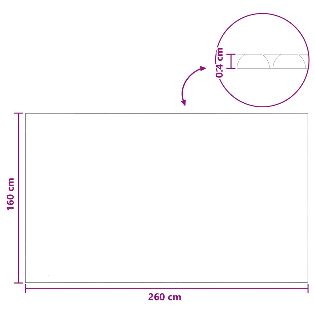 Sonnendeck für Pools Extra Schwer 260 x 160 cm 400 μm
