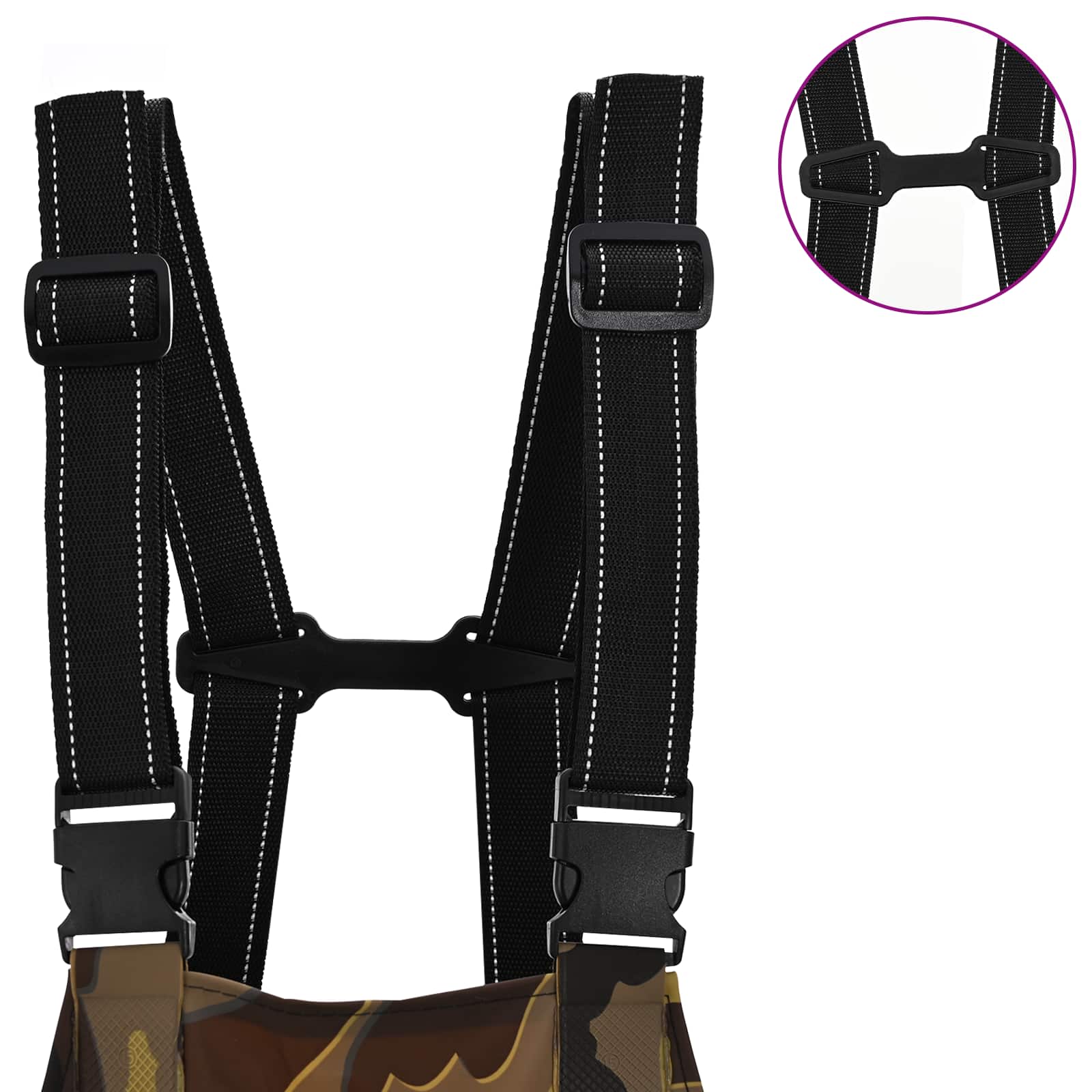 Wathose mit Stiefeln PVC-beschichtetes Polyester Größe 41