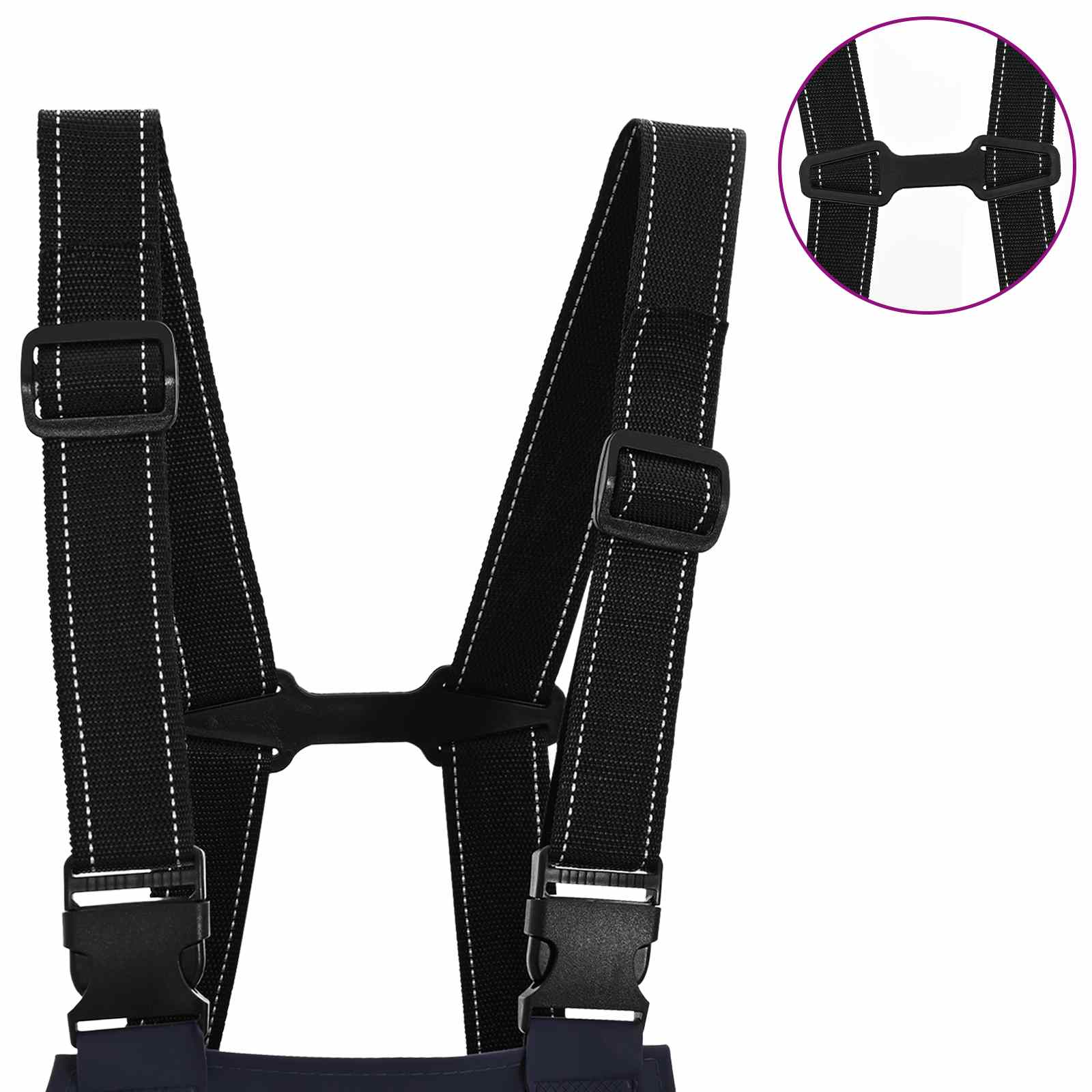 Wathose mit Stiefeln PVC-beschichtetes Polyester Größe 39 Blau