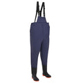 Wathose mit Stiefeln PVC-beschichtetes Polyester Größe 41 Blau