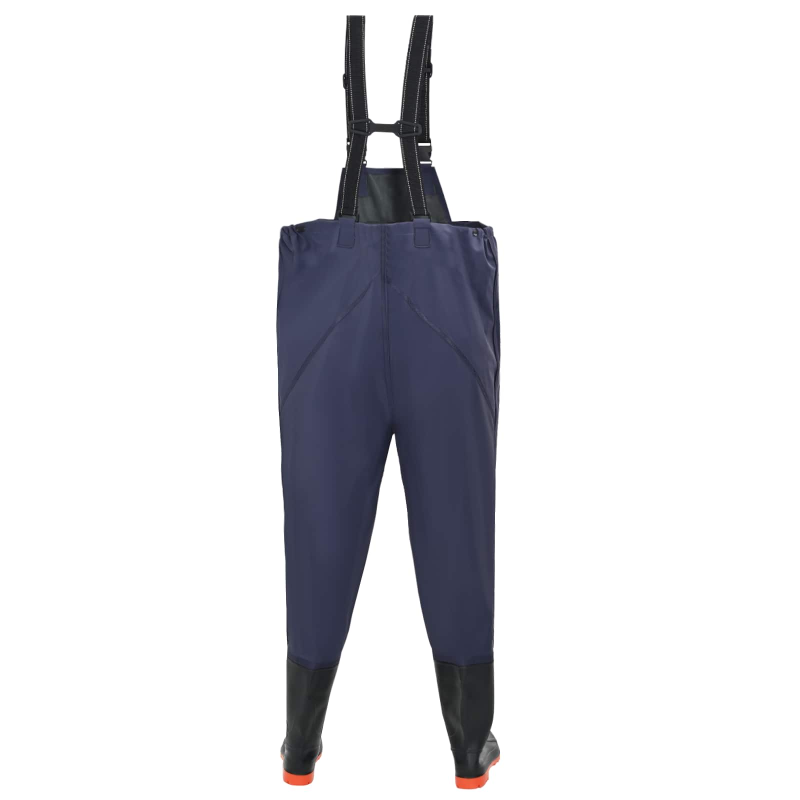 Wathose mit Stiefeln PVC-beschichtetes Polyester Größe 41 Blau