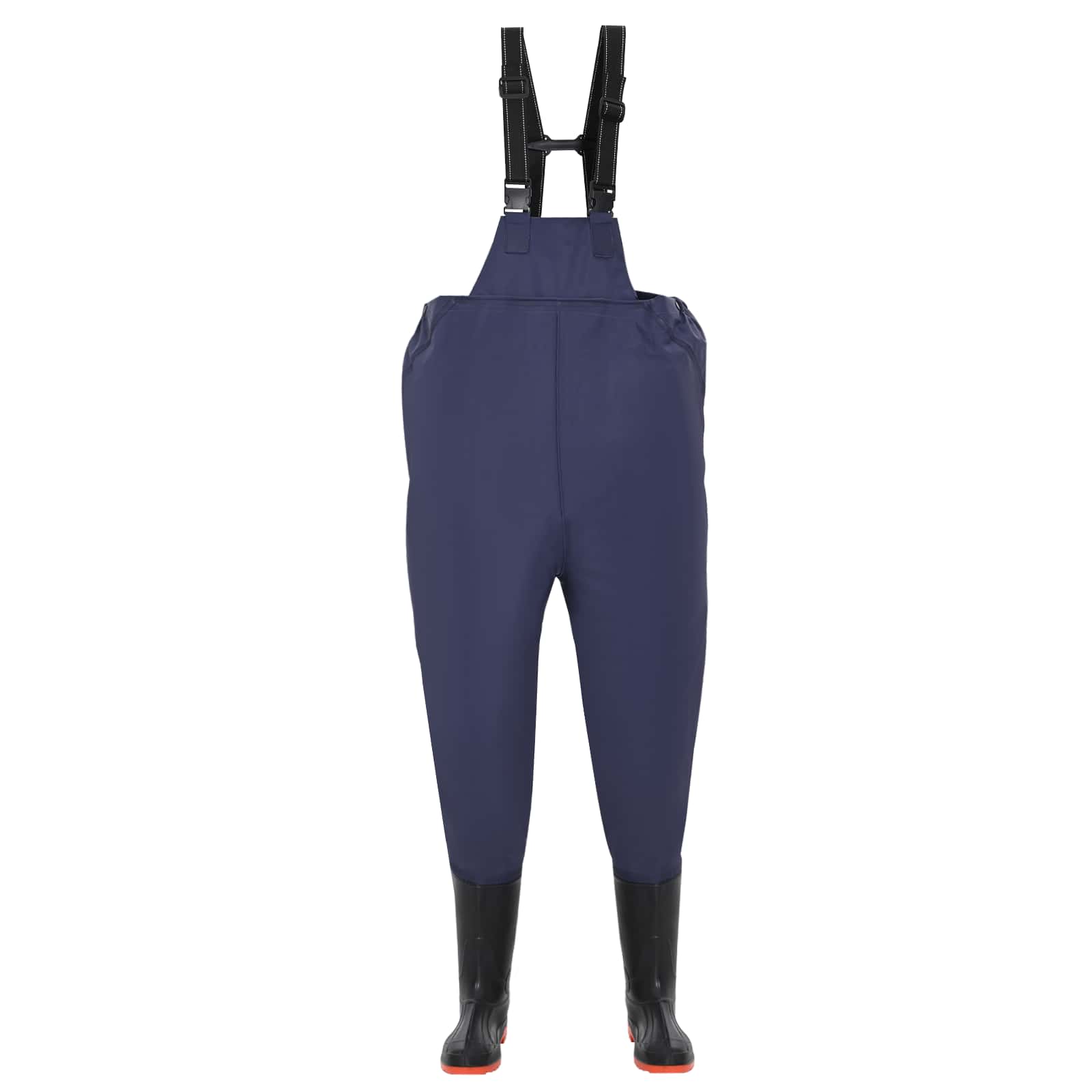 Wathose mit Stiefeln PVC-beschichtetes Polyester Größe 45 Blau