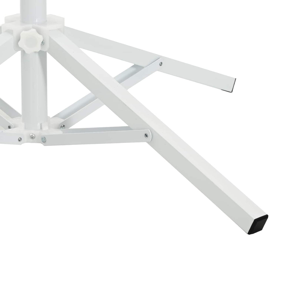 Sonnenschirmständer Weiß Stahl für 25-32 mm Mast