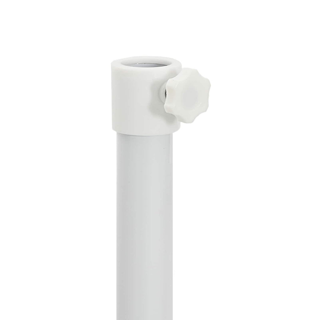 Sonnenschirmständer Weiß Stahl für 25-32 mm Mast