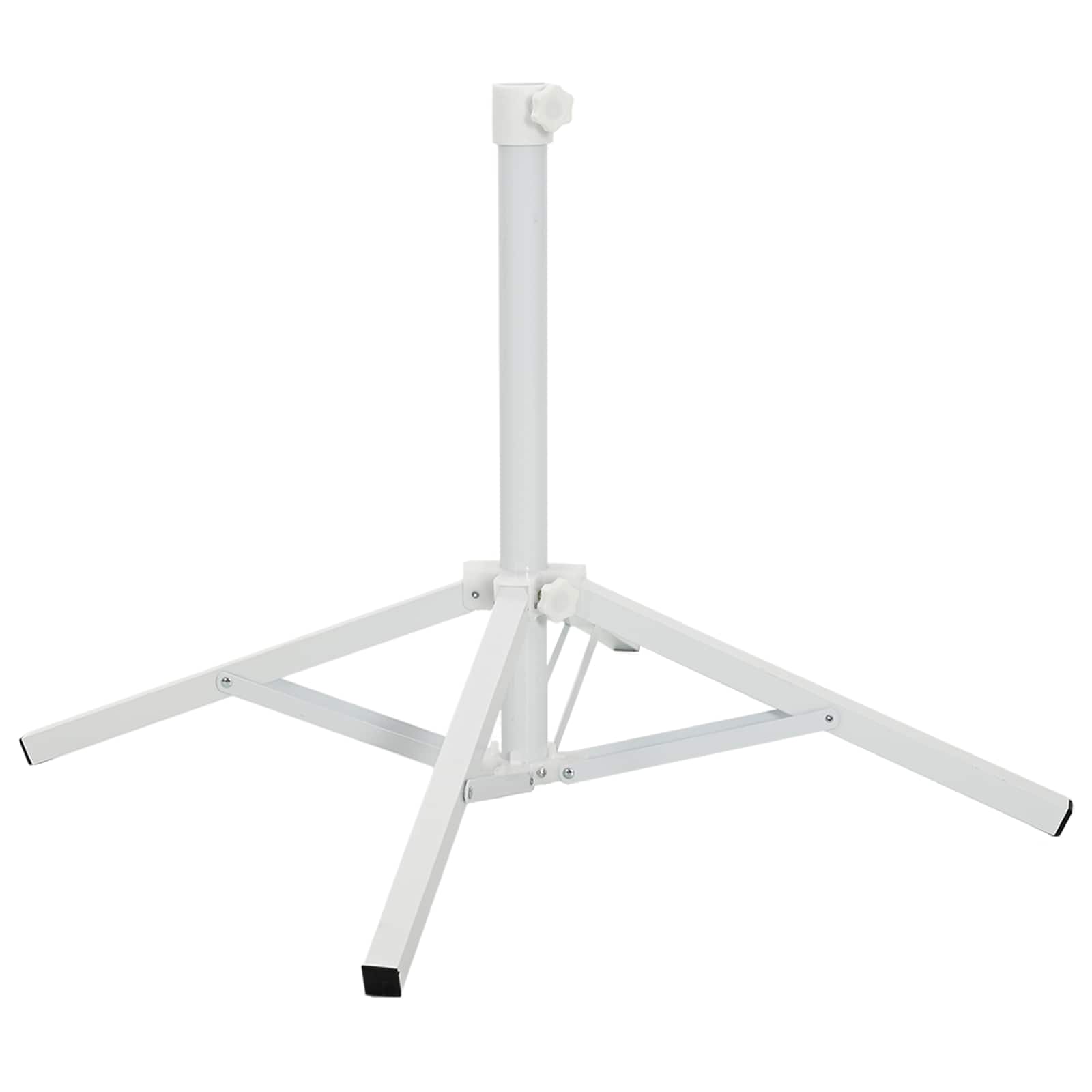 Sonnenschirmständer Weiß Stahl für 25-32 mm Mast