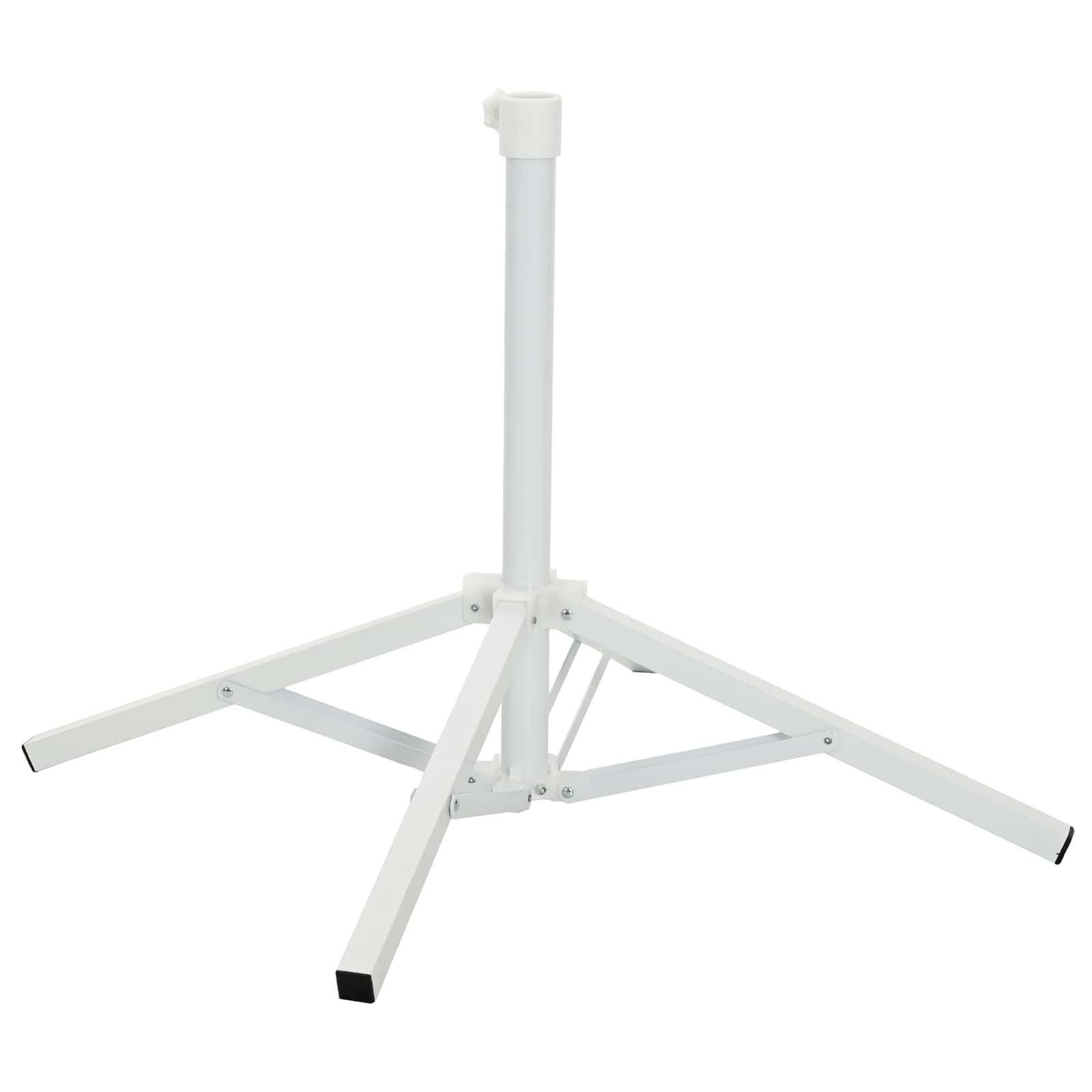 Sonnenschirmständer Weiß Stahl für 25-32 mm Mast