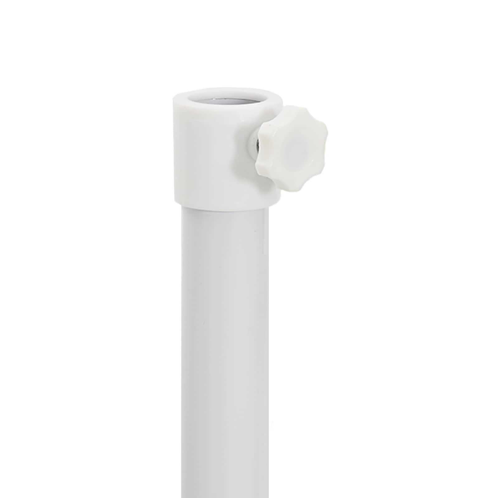 Parasol Stand Weiß Stahl for 25-32 mm Pole