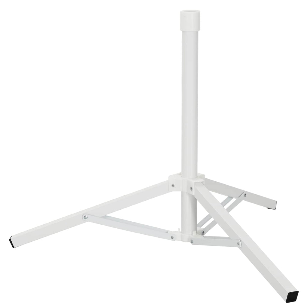 Parasol Stand Weiß Stahl for 25-32 mm Pole