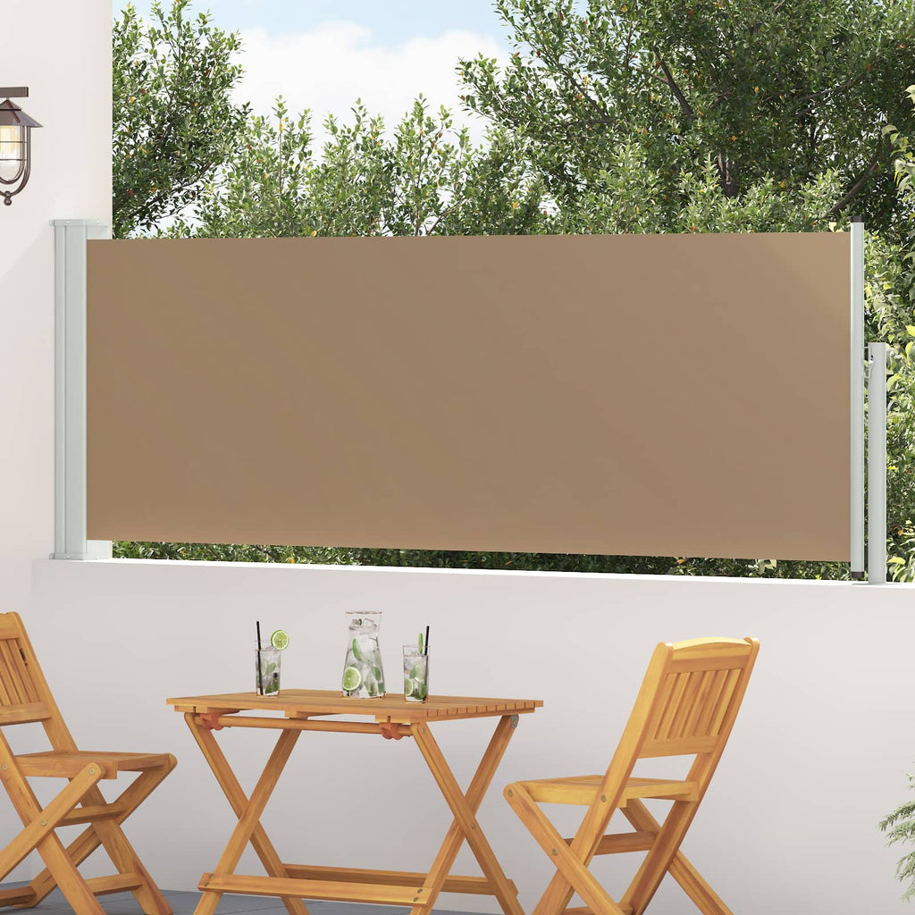 Ausziehbares Seitenmarkise Taupe 300 x 100 cm Polyester