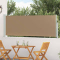Ausziehbares Seitenmarkise Taupe 300 x 100 cm Polyester