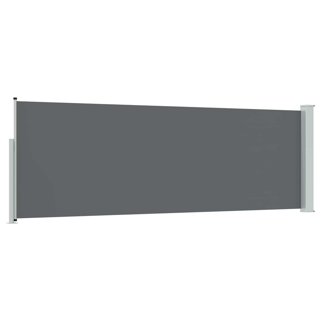 Ausziehbares Seitenmarkise Anthrazit 300 x 100 cm Polyester