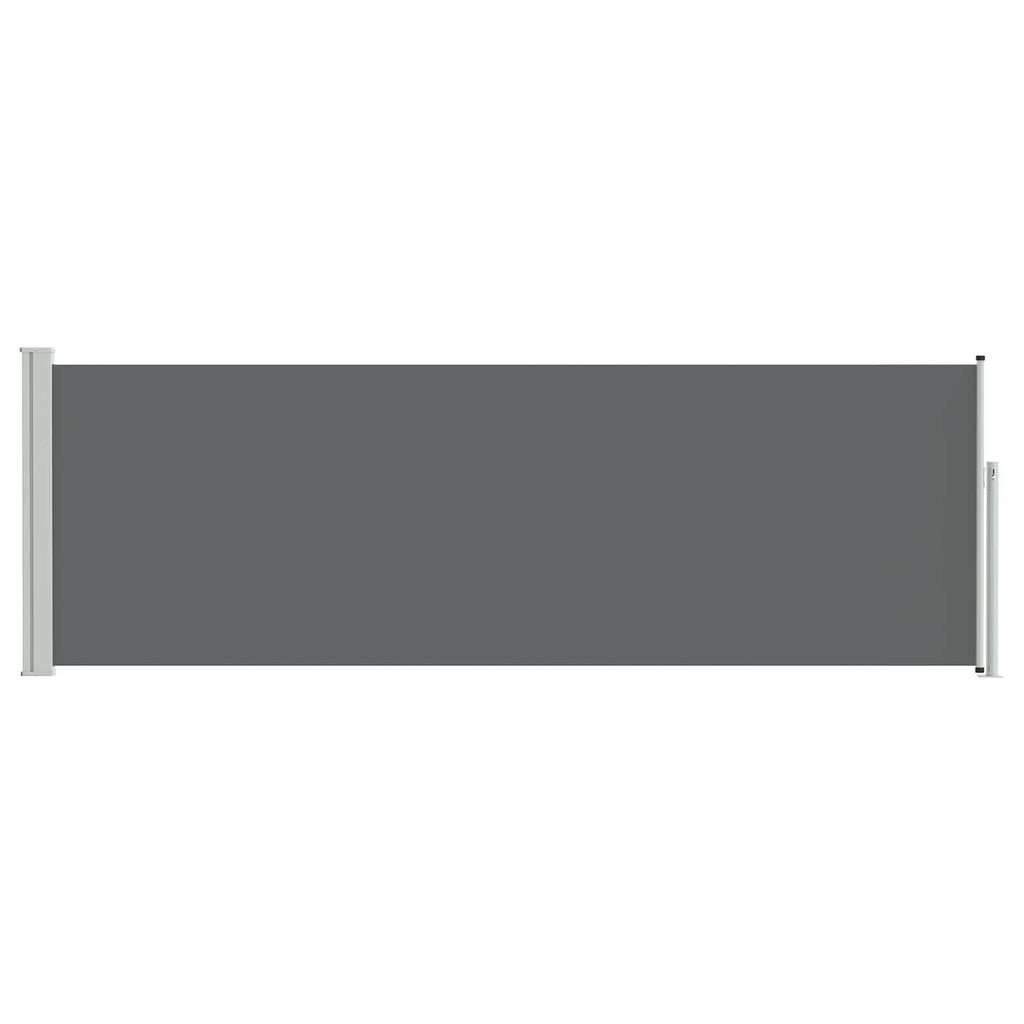 Ausziehbares Seitenmarkise Anthrazit 300 x 100 cm Polyester