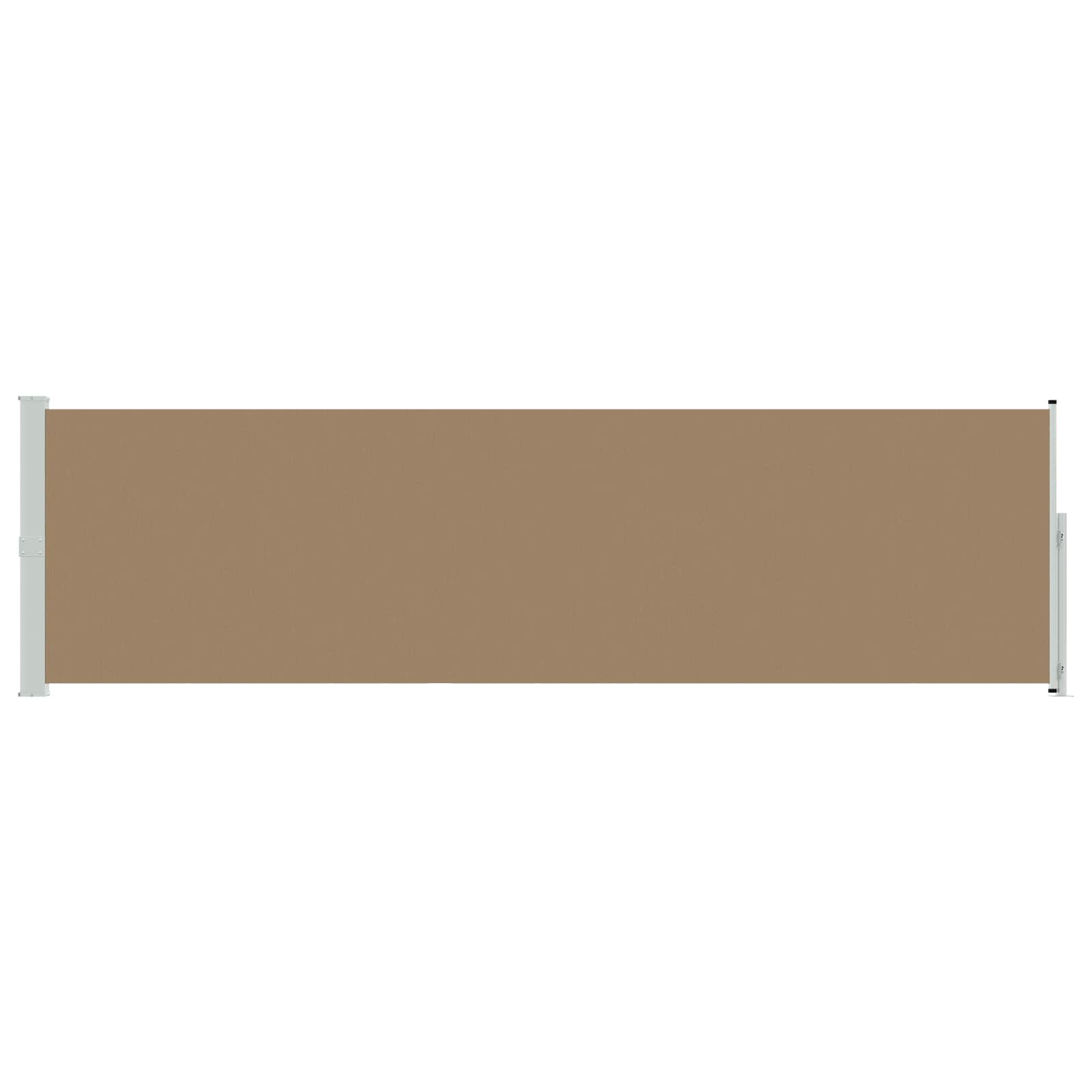 Ausziehbares Seitenmarkise Taupe 300 x 120 cm Polyester