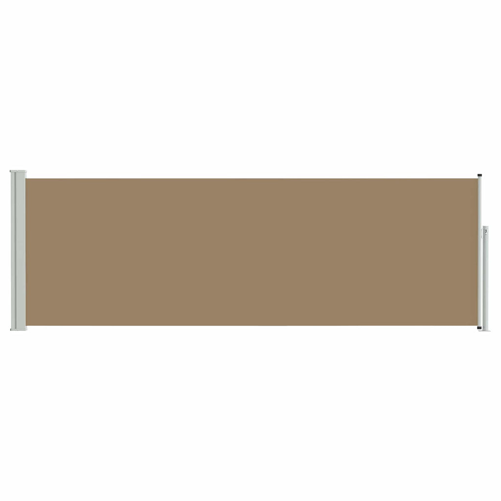 Ausziehbares Seitenmarkise Taupe 500 x 100 cm Polyester