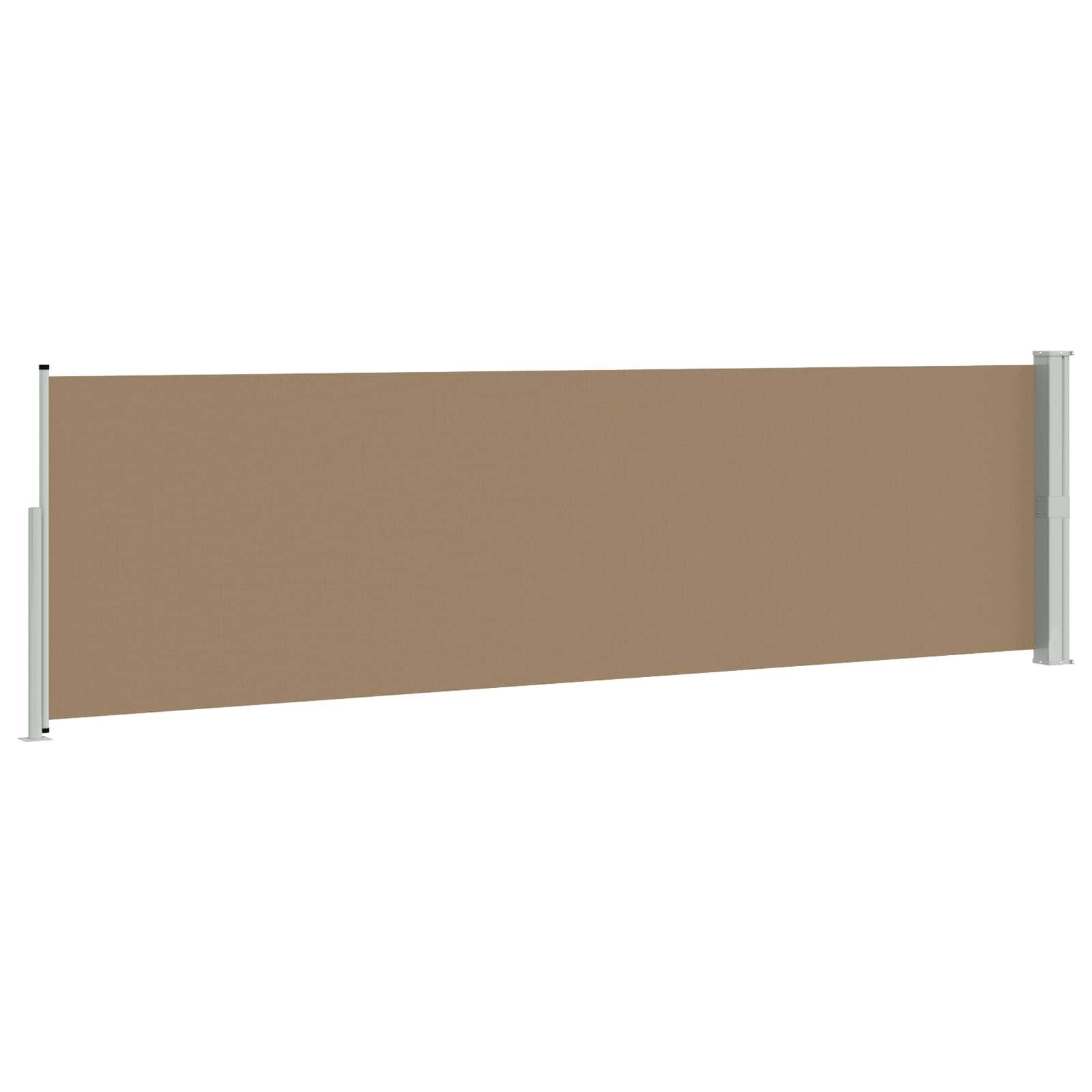 Ausziehbares Seitenmarkise Taupe 500 x 140 cm Polyester