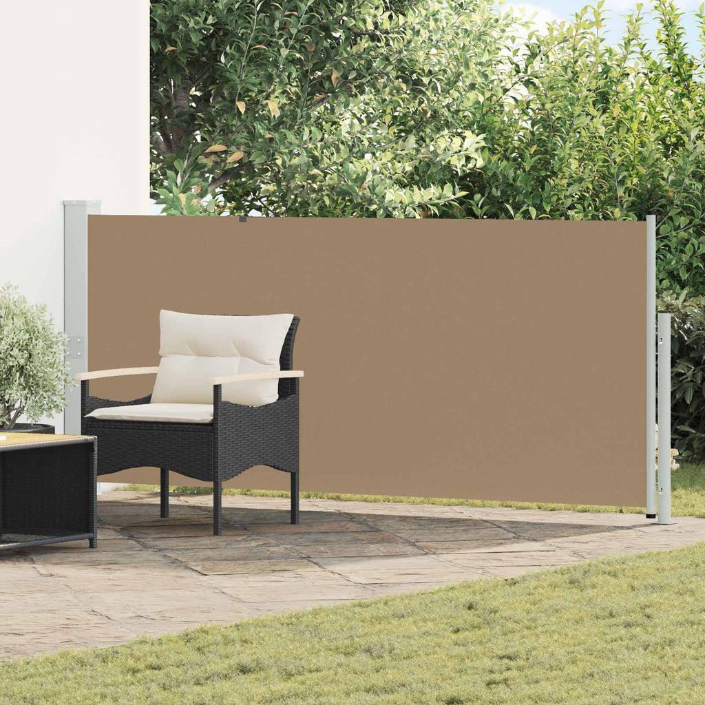 Ausziehbares Seitenmarkise Taupe 500 x 160 cm Polyester
