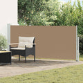 Ausziehbares Seitenmarkise Taupe 500 x 160 cm Polyester