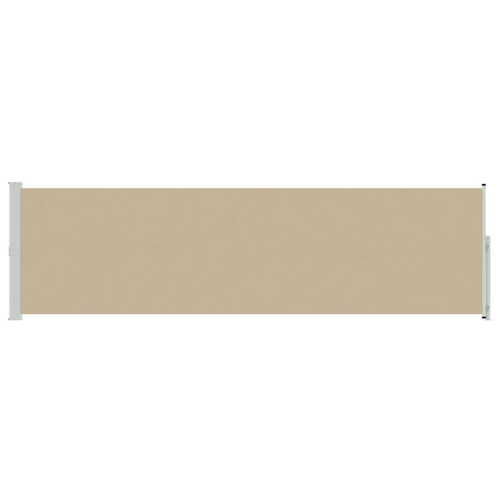 Ausziehbares Seitenmarkise Beige 600 x 117 cm Polyester