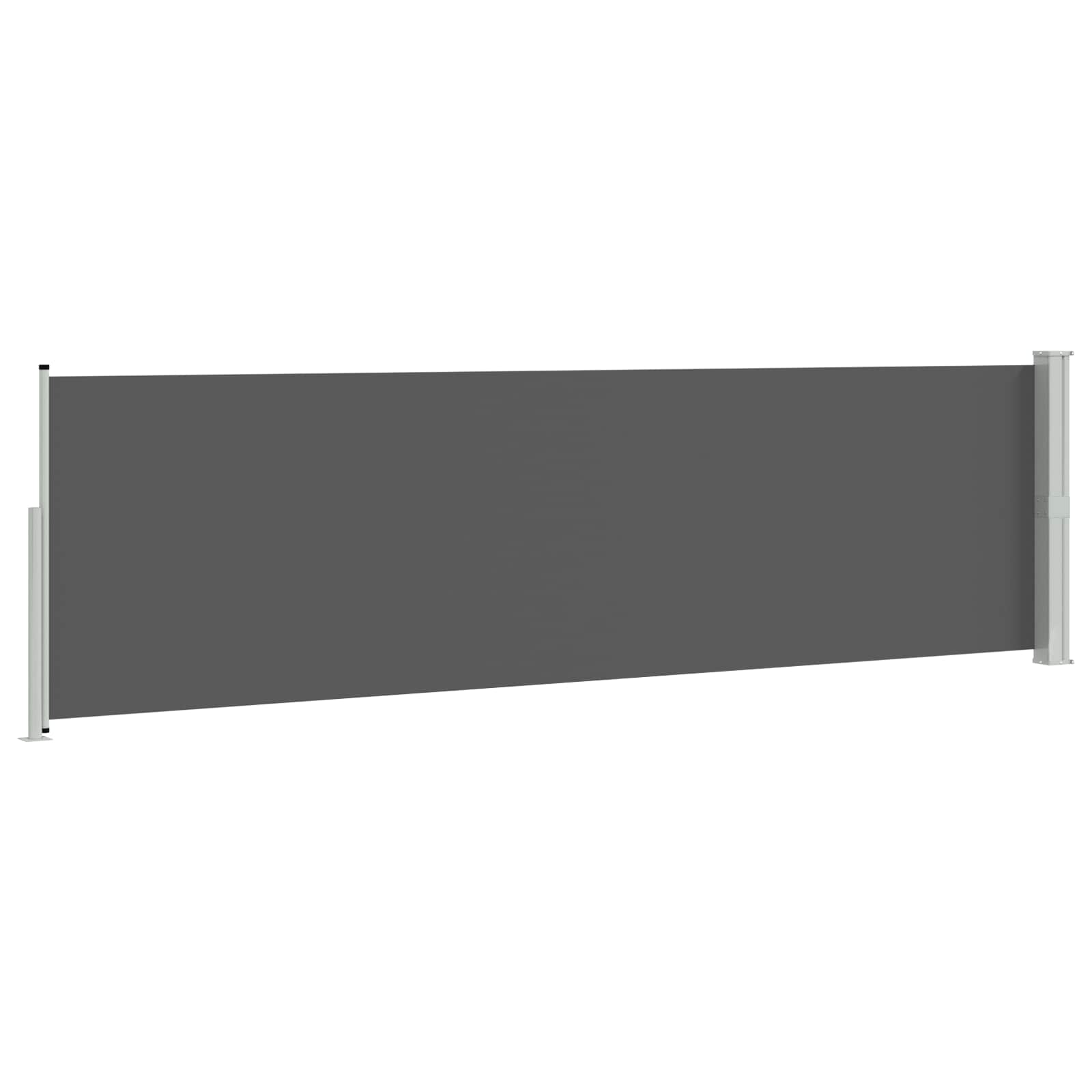 Ausziehbares Seitenmarkise 160 x 600 cm Polyester Rechtwinklig