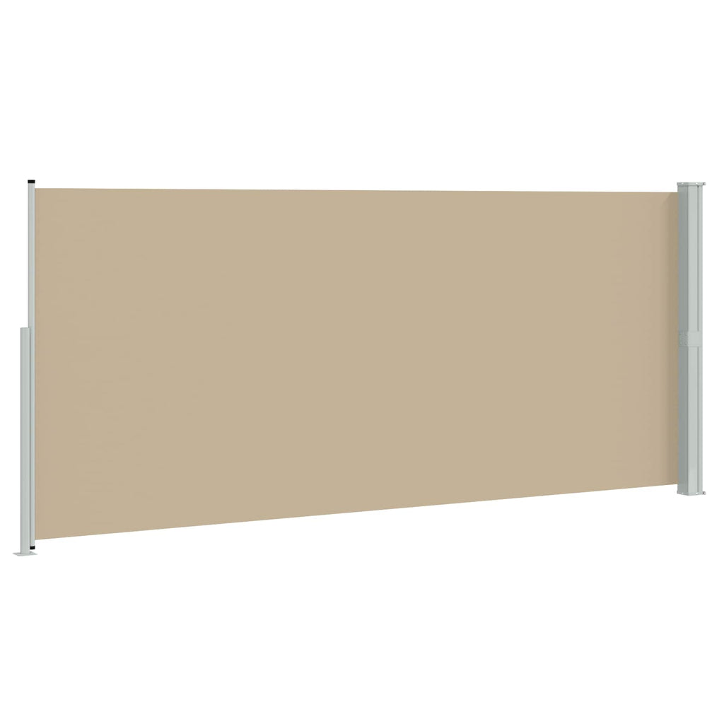 Ausziehbares Seitenmarkise Beige 600 x 200 cm Polyester