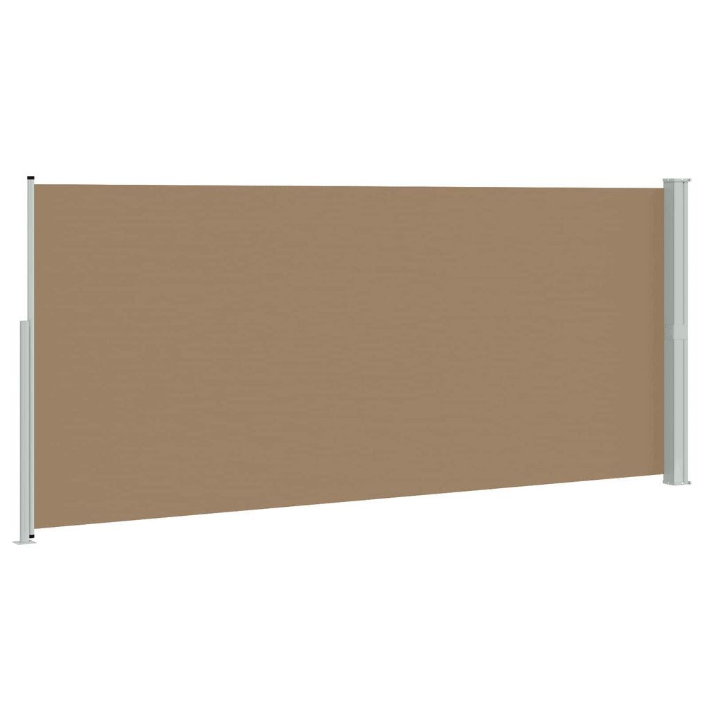 Ausziehbares Seitenmarkise Taupe 600 x 200 cm Polyester