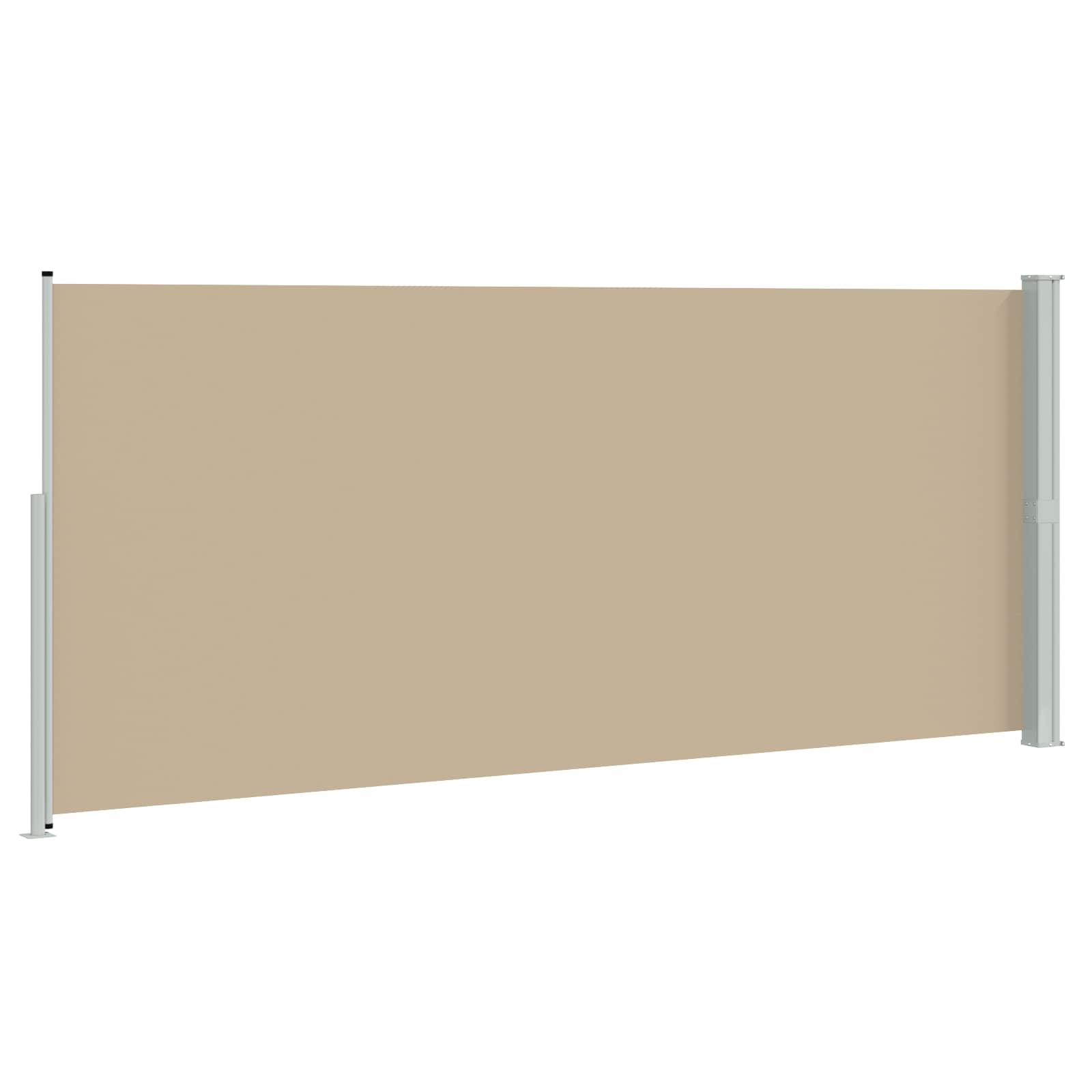 Ausziehbares Seitenmarkise 220 x 600 cm Polyester Rechtwinklig