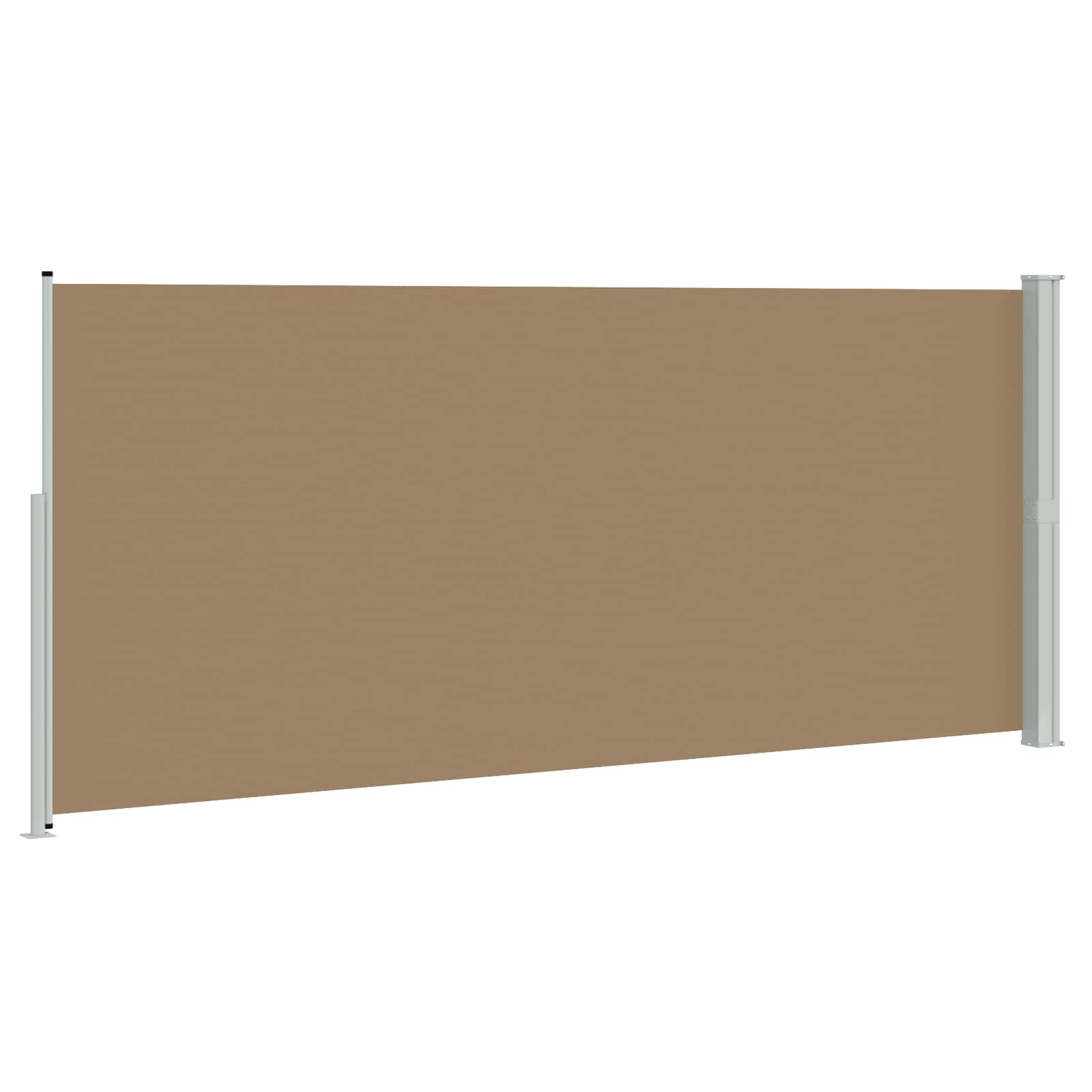 Ausziehbares Seitenmarkise Taupe 600 x 220 cm Polyester