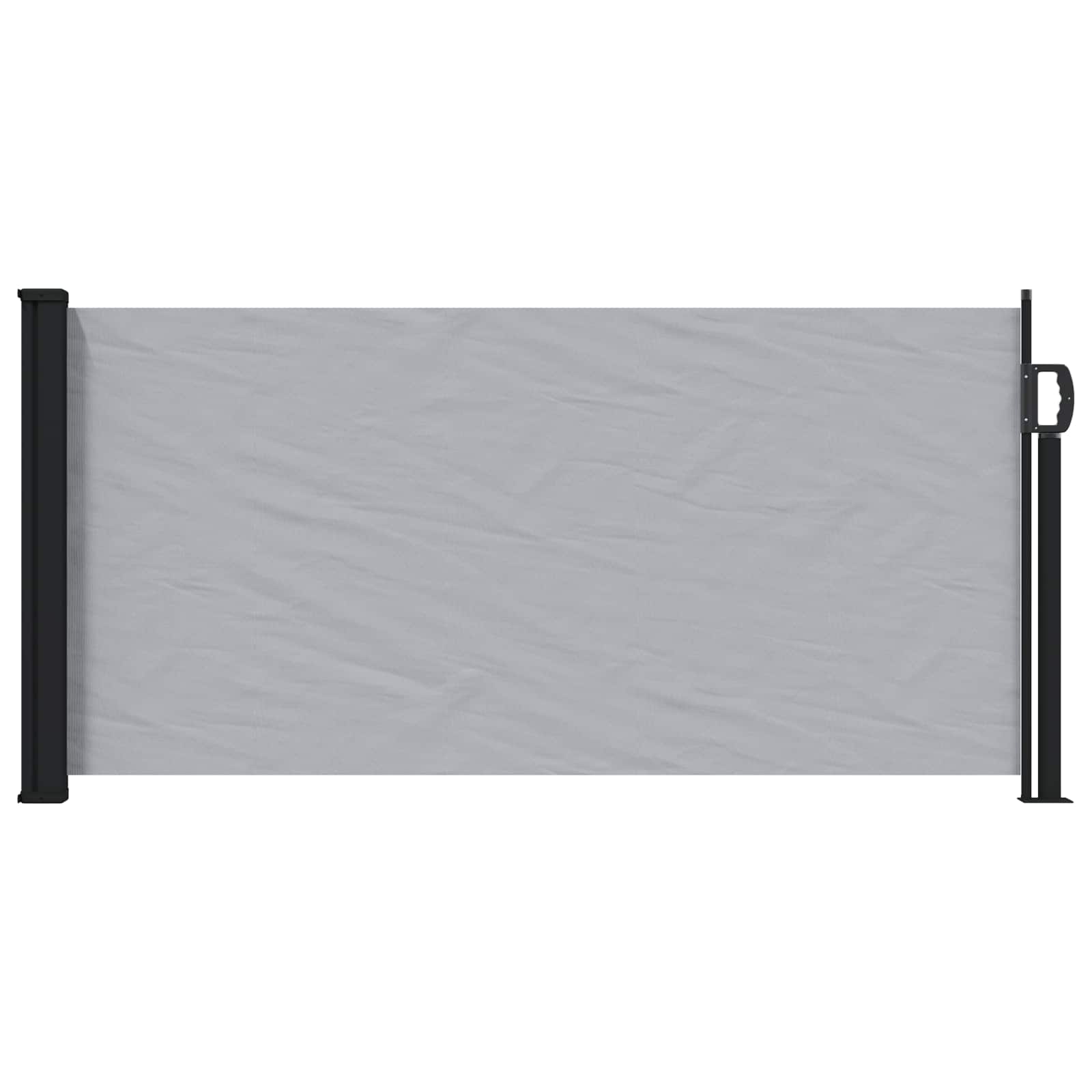 Ausziehbares Seitenmarkise Grau 300 x 100 cm Polyester