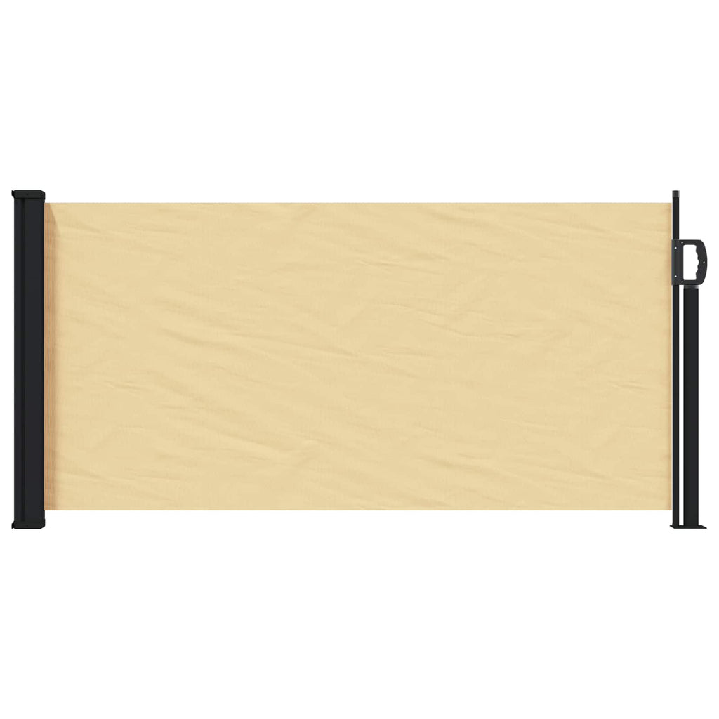 Ausziehbares Seitenmarkise Sand 300 x 100 cm Polyester