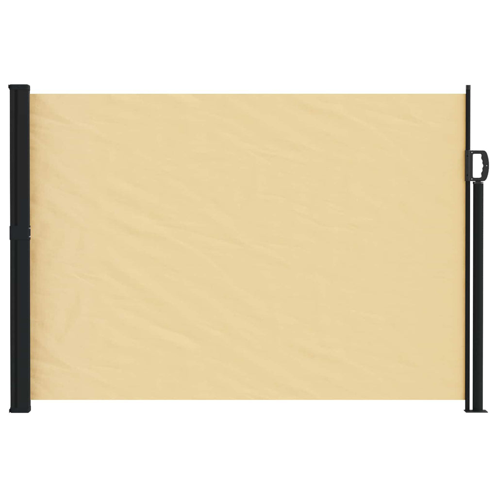 Ausziehbares Seitenmarkise Sand 300 x 117 cm Polyester