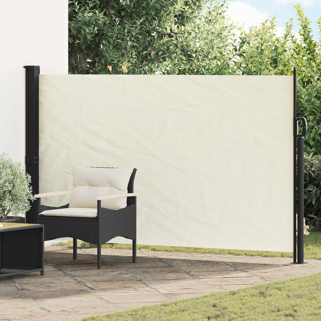 Ausziehbares Seitenmarkise Creme 300 x 170 cm Polyester
