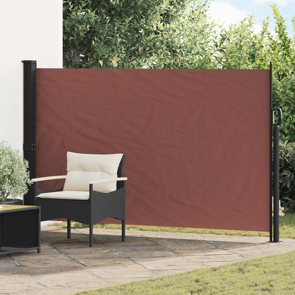 Ausziehbares Seitenmarkise Braun 300 x 170 cm Polyester